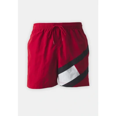 Immagine di Tommy Hilfiger Drawstring Shorts da mare, Uomo, Taglia: Small, Red