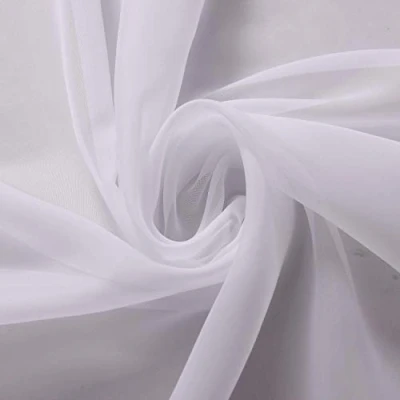 Immagine di Megachest Tenda in voile bianco puro da 200 cm di larghezza (bianco puro, 25 x lunghezza 50 metri)