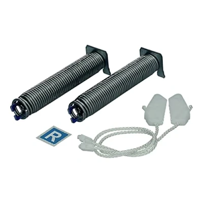 Immagine di Molle per porta con molla compatibile Bosch Siemens Neff Constructa codice colore blu incluso cavo lavastoviglie 00754867 754867