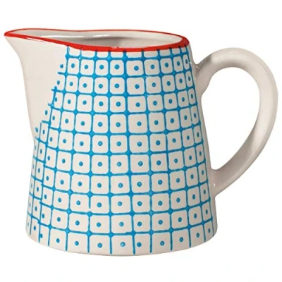 Immagine di Bloomingville Bricco del Latte Carla lattiera de gres colorato Ø 8,5 x H cm, Blu, Ceramica Gres, capacità 250 ml