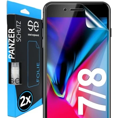 Immagine di smart engineered 3D Pellicola Protettiva per Schermo Apple iPhone 7 / 8 [2 Pezzi Transparente, Case Friendly, qualità dell&#039;immagine Full HD,Pellicola TPU