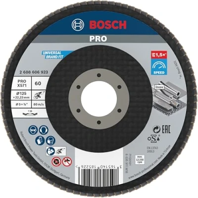 Immagine di Bosch Accessories 2608606923 Power Tools Disco con falde Diametro 125 mm 1 pz.