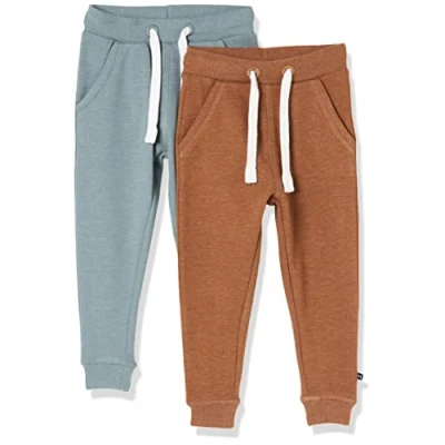 Immagine di MAGIC KIDS WEAR Sweat pant (2 pack), Pantaloni Tuta Bambini e ragazzi, 2er Pack Toffee (236), 128 (8 anni)