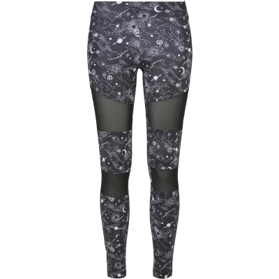 Immagine di Urban Classics TECH MESH AOP Leggings, Donna, Taglia: Large, Blackuniverse
