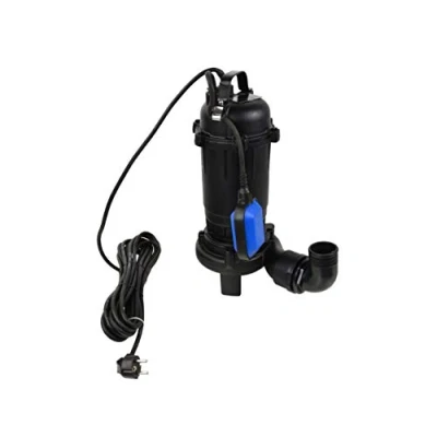 Immagine di Pompa per Acque Scure Sommersa, Imersione con Trituratore e Interruttore Galleggiante, Corpo in Ghisa Reflue WQD 750W, 20 000L/h, Prevalenza max. 8m