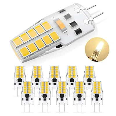 Immagine di Lampadine LED G4, G4 3W Bianco Naturale 4000K 300LM, Sostituzione per Alogene 30W, 12V 24V AC/DC, Nessun Sfarfallio Dimmerabile Angolo del Fascio 360, Confezione da 10