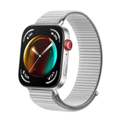 Immagine di HUAWEI WATCH FIT 3, Display AMOLED da 1.82&quot;, Design ultra sottile, Monitoraggio completo del fitness, salute 24h, Compatibilità con iOS e Android, Chiamate Bluetooth, Grigio