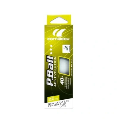 Immagine di Cornilleau ITTF Palline da ping pong competizione in plastica ABS, 3 stelle, confezione 3, colore: Bianco