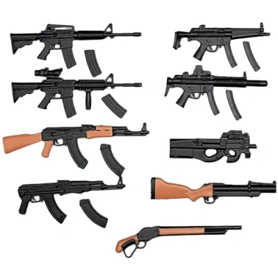 Immagine di VUSLB 1/12 Scale Action Figure Accessory: Machine Gun Model for 6 inch Miniature Collectible ZY6001A (ZY6001A)