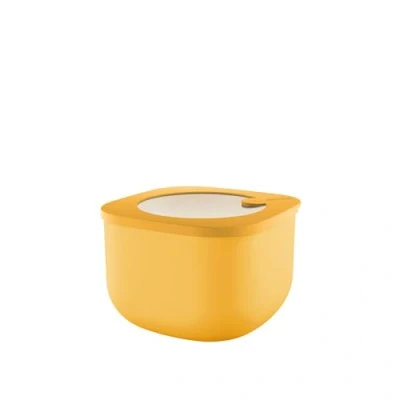 Immagine di Guzzini Kitchen Active Design, STORE&amp;MORE BIO, Contenitore Ermetico Alto per Frigo/Freezer/Microonde (M) Giallo Mango, 16 x16 x h10,7 cm 1550cc 170723236