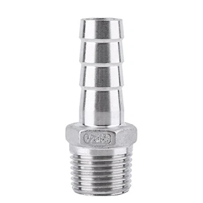 Immagine di SS304 Raccordo Tubo Filettato Maschio Connettore Bobina Flessibile in Acciaio Inossidabile BSP(1/2 * 15mm)