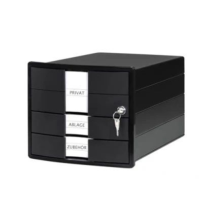 Immagine di HAN IMPULS 1018 13 Cassettiera Nero DIN A4, C4 Numero cassetti: 3