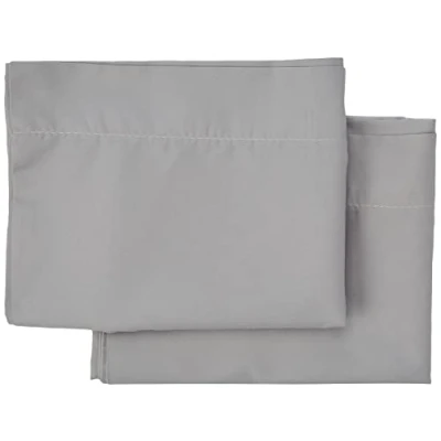 Immagine di Todocama set di 2 federe per cuscino, in microfibra extra morbida, ipoallergenica, da 120 x 40 cm grigio chiaro