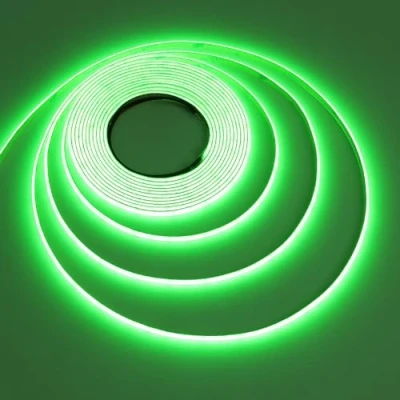 Immagine di TOPAI 24V Striscia LED COB Verde 5mm Ultra Sottile, Strip 5 Metri Alta Luminosità 400LED/M CRI 90+, Strisce Adesive Flessibile Dimmerabile Tagliabile (Solo LED)