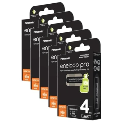 Immagine di Panasonic eneloop pro HR03 Batteria ricaricabile Ministilo (AAA) NiMH 930 mAh 1.2 V 4 pz.