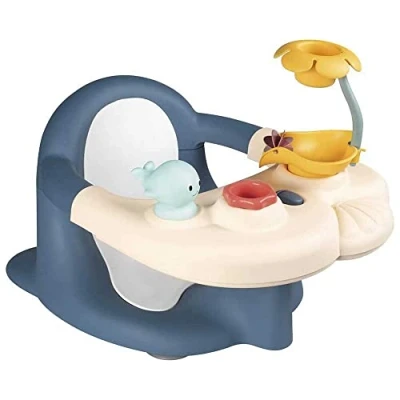 Immagine di Smoby Little Seggiolino da bagno per bambini a partire dai 6 mesi in su, con tavolo gioco, giocattolo vasca bagno, neonati e ventose