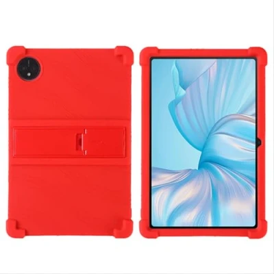 Immagine di GIOPUEY Cover Compatibile con Blackview Tab 80 Supporto Custodia Protettiva in Silicone TPU Morbida Case Red