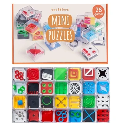 Immagine di THE TWIDDLERS 28 Pezzi Mini Giochi Puzzle Cubo Rompicapo Perfetto per Regalini Compleanno e Fine Festa Gadget Bambini
