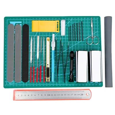 Immagine di WiMas 25Pcs Gundam Kit di Strumenti Modello, Modeling Tool Hobby per la Riparazione Modelli edifici Base