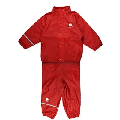 Immagine di Celavi Basic Rainwear Suit Solid Abito, Rosso (Red), 100cm Bambini e Ragazzi