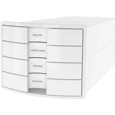 Immagine di HAN IMPULS 2.0 1012 12 Cassettiera Bianco DIN A4, C4 Numero cassetti: 4