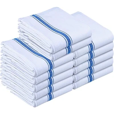 Immagine di Utopia Towels Asciugapiatti, 38 x 64 CM, Asciugamani Da Cucina In Cotone, Set Di Bar e Tè Morbidi Riutilizzabili (12 Confezioni, Blu)