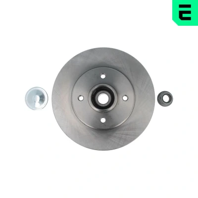 Immagine di OPTIMAL 702352BS1 Disco freno 238 8 4/4 100 pieno rivestito con cuscinetto ruota integrato, sensore ABS integrato RENAULT: CLIO 2, MEGANE 1 Coach