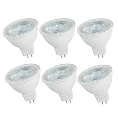 Immagine di OUGEER 6 lampadine LED MR16 6W AC 220 240V GU5.3, equivalenti a 60 W MR16, luce bianca fredda, 6000 K, faretto GU5,3, 600 Lumen, non dimmerabile