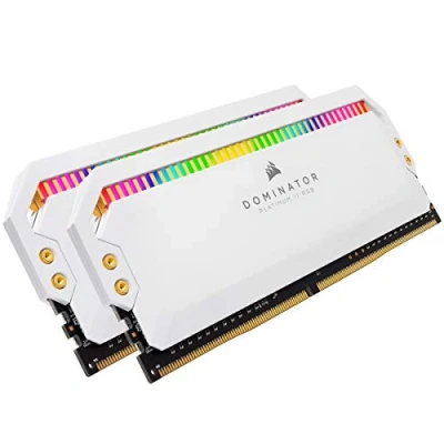 Immagine di Corsair Dominator Platinum RGB Memoria per Desktop a Elevate Prestazioni Nelle Frequenze, 12 LED CAPPELLIX Regolabili, DDR4, C18, 16 GB, 2 x 8 3600 MHz, Bianco