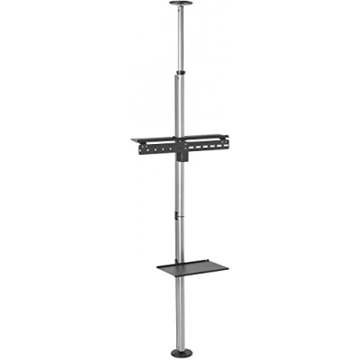 Immagine di Techly 105612 Supporto da Pavimento a Soffitto per TV LCD/LED/Plasma 37 70&quot; Silver