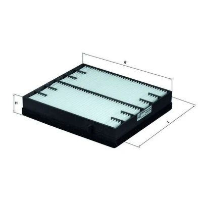 Immagine di MAHLE ORIGINAL LA 98 Filtro abitacolo particellare 228,0mm 225mm 40,0mm MERCEDES BENZ: Classe ML