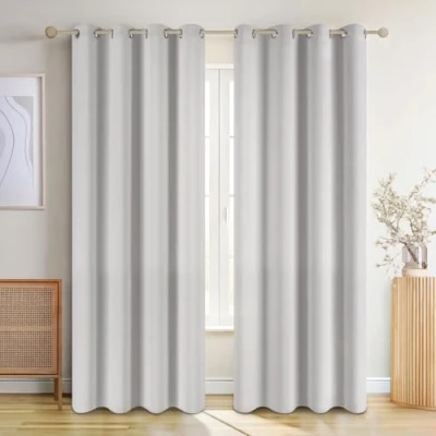 Immagine di Blumtal tende per interni oscuranti 2 pz 265x140cm con occhielli camera da letto isolanti salotto moderne casa grigie moonlight grey