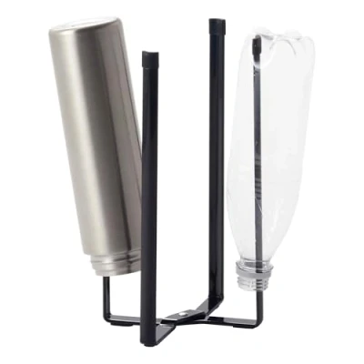 Immagine di YAMAZAKI 6785 TOWER Supporto multiuso da cucina, nero, resina acciaio/silicone, design minimalista, 12 x 10 27 cm (LxPxA)