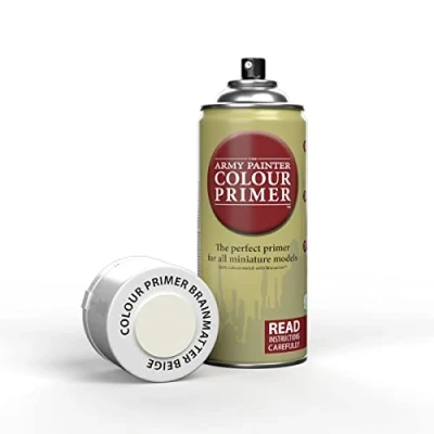 Immagine di The Army Painter, Colour Primer Brainmatter Beige, 400 ml Vernice per Plastica Modellismo Miniature Fantasy, D&amp;D e Warhammer