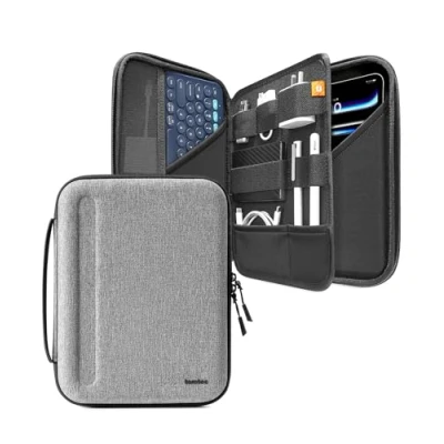 Immagine di tomtoc Borsa Porta Tablet per 11 Pollici iPad Pro M4 OLED 2024, Air M2 11&quot; M2&amp;M1, 5, 10, Custodia Rigida trasporto Magic/Smart Keyboard/Accessori