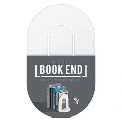 Immagine di IF The Pop Up Book End, Single Bookend, Contemporary Colours White