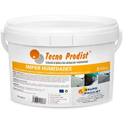 Immagine di IMPER UMIDITÀ di Tecno Prodist (5 kg) Malta Per Muratura, Impermeabilizzante Trattamento Umidità Muri/Cantine Ecc. Facile Da Usare