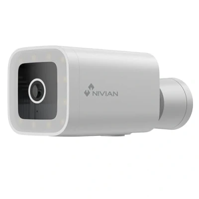 Immagine di NIVIAN Telecamera Bullet WiFi 2.4Ghz Risoluzione Half4K Adatta per esterni IP66 Funzione di rilevamento umani visione notturna a colori Compatibile con Alexa e Google Home Telecomando App