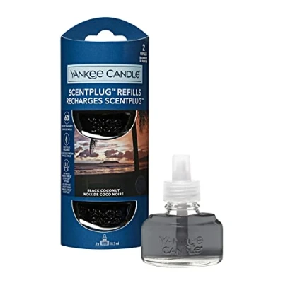 Immagine di Yankee Candle ricariche fragranza ScentPlug Olio per profumatore d&#039;ambiente elettrico Noce di cocco nera Durata della fragranza: fino a 60 giorni 2 pezzi