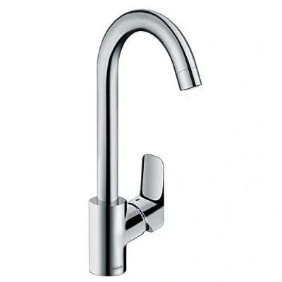Immagine di hansgrohe Logis M31 Rubinetto da cucina (1 getto), Miscelatore con altezza bocca 260 mm, monocomando girevole, cromo, 71835000