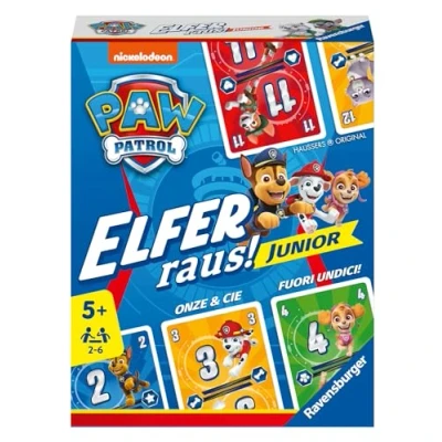 Immagine di Ravensburger 20953 Paw out Semplice Gioco di Carte per 2 6 Giocatori dai 5 Anni in su, Patrol Elfer Raus Junior,