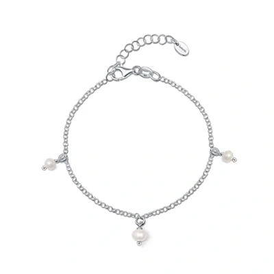 Immagine di Amberta Bracciale con Perle per Donna in Argento Sterling 925: Coltivate 4 5 mm