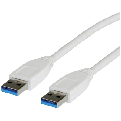 Immagine di Value Cavo USB 3.2 Gen1 (USB 3.0) Spina A, A 3.00 m Bianco Schermato 11.99.8976