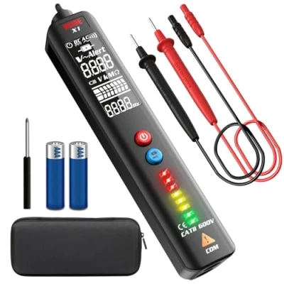 Immagine di BSIDE Rilevatore di Tensione Senza Contatto Multimetro Automatico a Penna LCD EBTN 3 Linee con NCV Sensibilità Regolabile Tester Multifunzionale per Presa Filo vivo Circuito Potenza CA