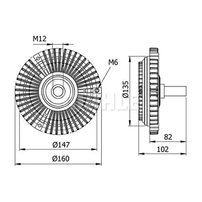 Immagine di MAHLE ORIGINAL CFC 29 000S Giunto Viscoso