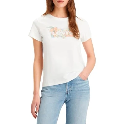 Immagine di Levi&#039;s THE Perfect TEE Tshirt con stampa, Donna, Taglia: XXS, Bright white