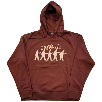 Immagine di Genesis Felpa con Cappuccio The Way We Walk Band Logo Nuovo Ufficiale Unisex Size XL