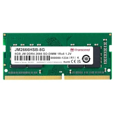 Immagine di Transcend JM2666HSB 8G 8GB DDR4 2666MHz SO DIMM 1Rx8 1.2V