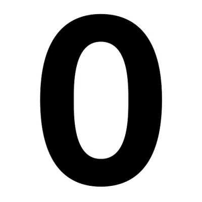 Immagine di Adesivo con numero 0 di colore nero, altezza 10 cm, casa autoadesivo, da incollare, per esterni, cassetta delle lettere, porta I resistente alle intemperie, kfz_673_0