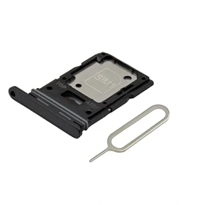 Immagine di MMOBIEL Doppia Sostituzione del Supporto Vassoio della Scheda Sim Compatibile con Samsung Galaxy A54 5G incl. Guarnizione in Gomma e Pin Nero